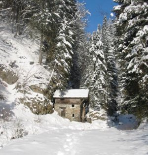 Mühle im Winter