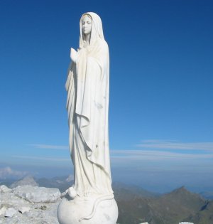 Gipfelmadonna am Monte Peralba